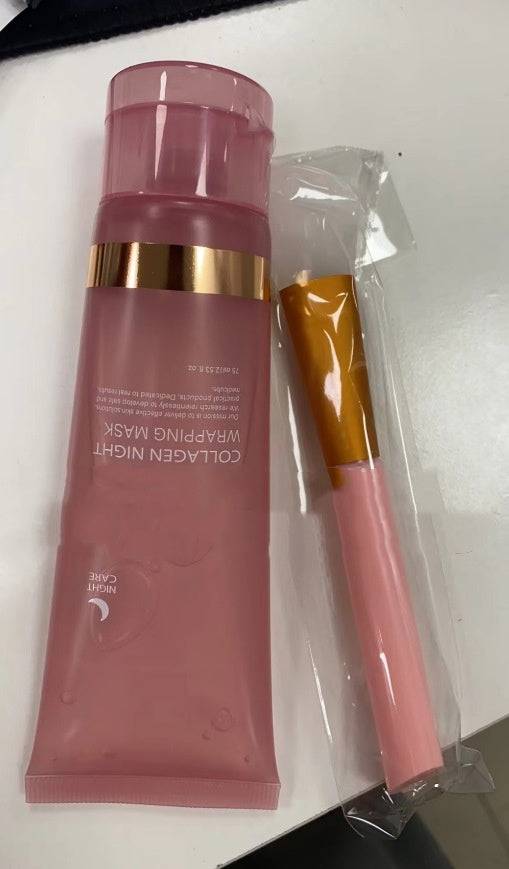 Collagen Night Face Mask – Firming & Hydrating Anti-Wrinkle Skincare with Natural Ingredients