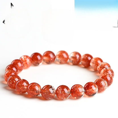 Purple Colorful Super Seven Fireworks Flashing Scattered Beads Bracelet