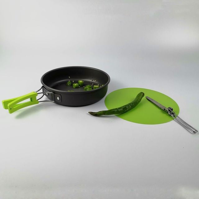 Outdoor Camping Cookware & Tableware Set – Lightweight Folding Cooking Gear for Hiking & Picnic