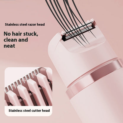 Dual-Head Electric Shaver for Women – Painless Epilator & Bikini Trimmer for Face, Legs & Underarms
