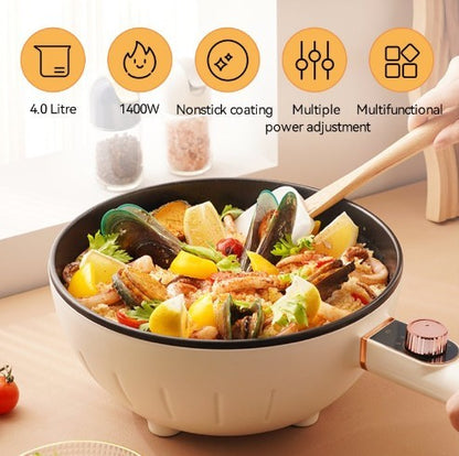 Lac Multifunctional Electric Cooking Wok – Versatile Non-Stick Electric Skillet for Stir-Fry & More