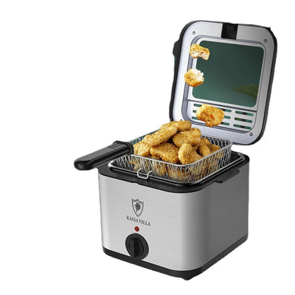 Multifunctional Electric Air Fryer with Skewers – Visual Display & French Fries Maker