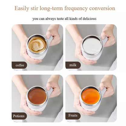Rechargeable Automatic Magnetic Stirring Cup – Self-Stirring Coffee Mug for Milk, Shakes & Water