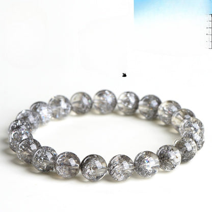 Purple Colorful Super Seven Fireworks Flashing Scattered Beads Bracelet