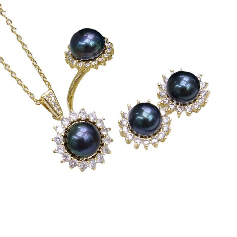 Freshwater Pearl Simplicity All-match Necklace Suit