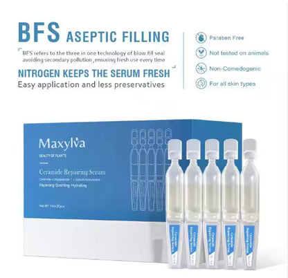 Private Brand Skin Care Ceramide Oligopeptide Sodium Hyaluronate Repair Soothing Moisturizing Facial Ampoule