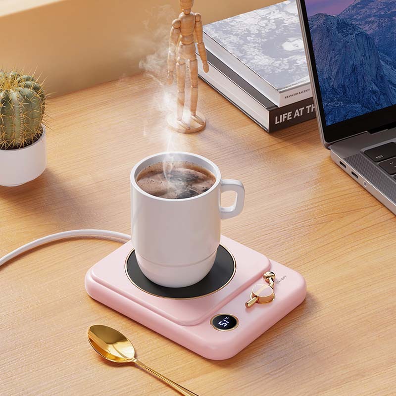 Digital Milk Heating Insulation Base – Desktop Warming Pad with Temperature Display