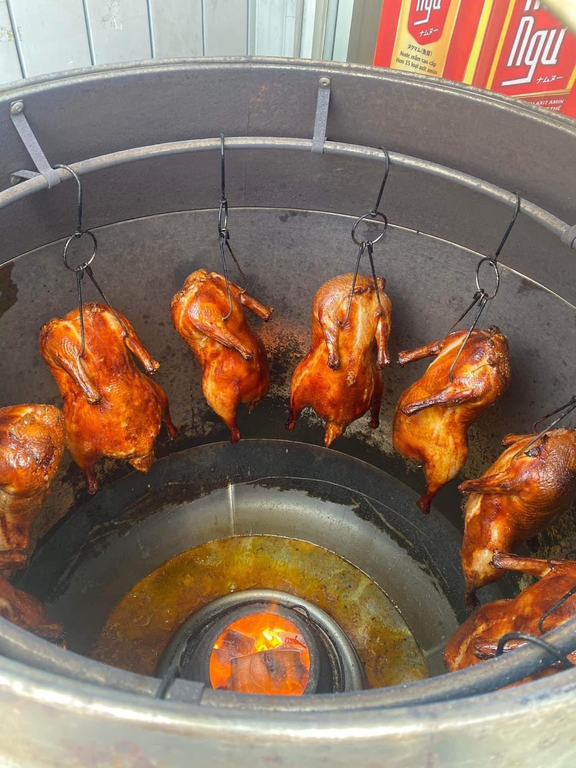 Roasted duck at the restaurant