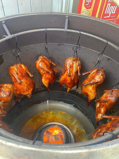 Roasted duck at the restaurant