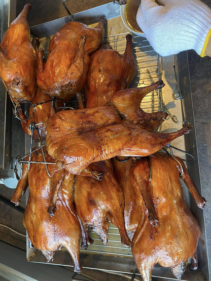 Roasted duck at the restaurant