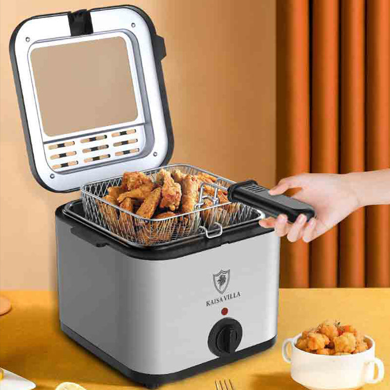 Multifunctional Electric Air Fryer with Skewers – Visual Display & French Fries Maker
