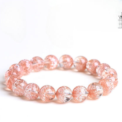 Purple Colorful Super Seven Fireworks Flashing Scattered Beads Bracelet