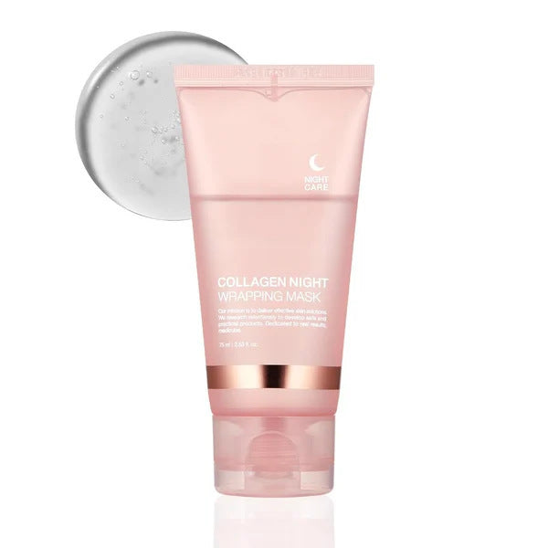 Collagen Night Face Mask – Firming & Hydrating Anti-Wrinkle Skincare with Natural Ingredients