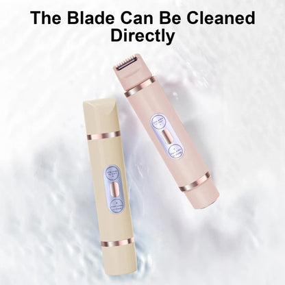 Dual-Head Electric Shaver for Women – Painless Epilator & Bikini Trimmer for Face, Legs & Underarms