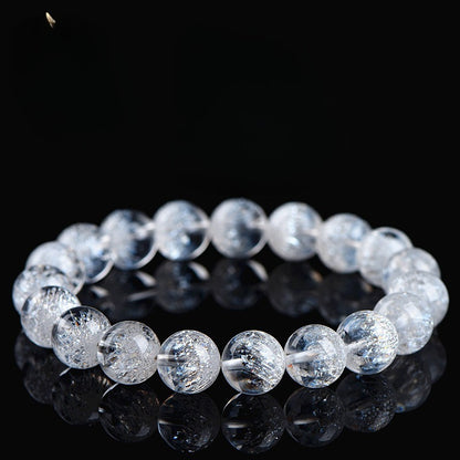 Purple Colorful Super Seven Fireworks Flashing Scattered Beads Bracelet