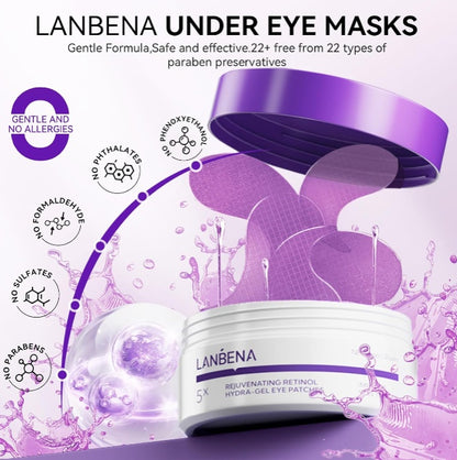 LANBENA Rejuvenating Retinol Hydra Gel Eye Patches