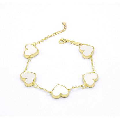 Double Sided Butterfly Heart Bracelet Fashion Bracelet