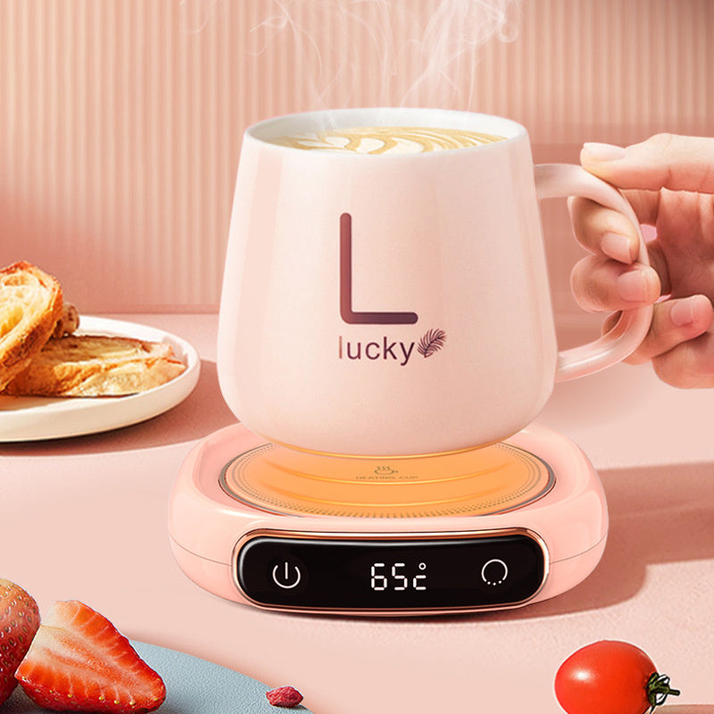 Digital Milk Heating Insulation Base – Desktop Warming Pad with Temperature Display