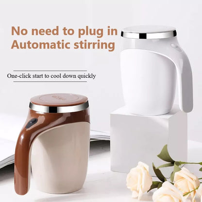 Rechargeable Automatic Magnetic Stirring Cup – Self-Stirring Coffee Mug for Milk, Shakes & Water