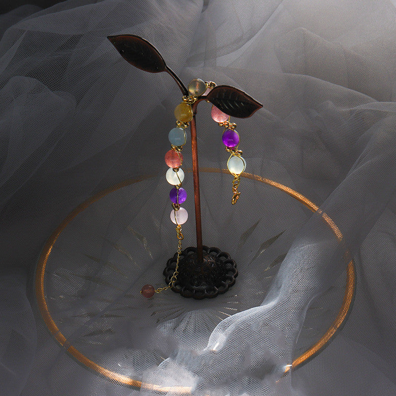 Natural Crystal Bracelet Korean Version Sweet And Deep Colorful