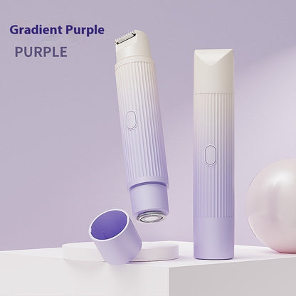 Dual-Head Electric Shaver for Women – Painless Epilator & Bikini Trimmer for Face, Legs & Underarms